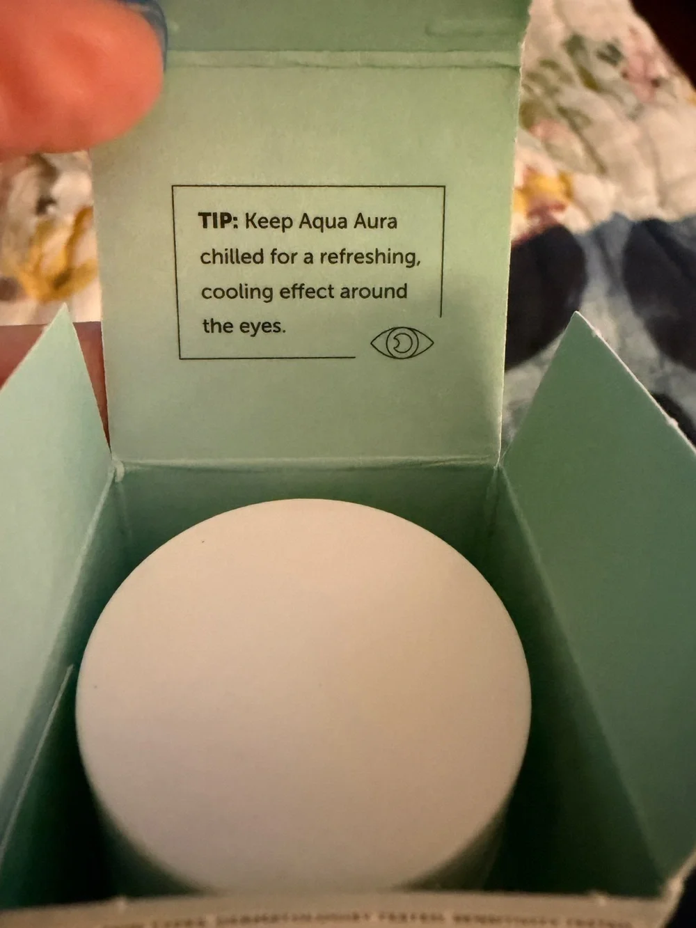 EARTH HARBOR NATURALS AQUA AURA Peptide Awaken Eye Cream DELUXE MINI .24oz